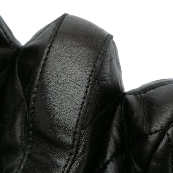 Pre-owned Chanel Maxi Quilted Lambskin 3 Flap Black