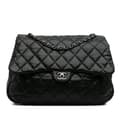 Pikkukuva 1 / 10: Pre-owned Chanel Maxi Quilted Lambskin 3 Flap Black