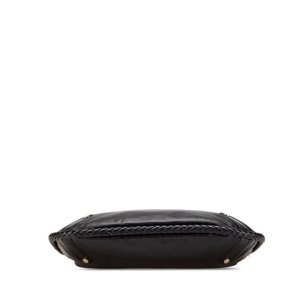 Pre-owned Gucci Medium Leather Britt Shoulder Bag Black