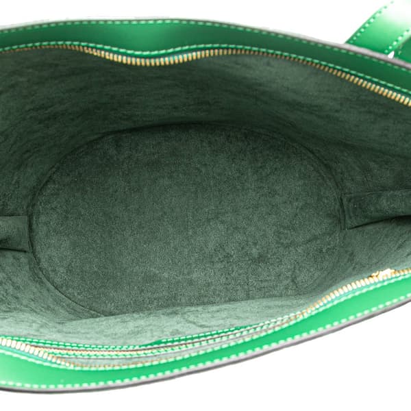 Pre-owned Louis Vuitton Epi Saint Jacques GM Long Strap Green