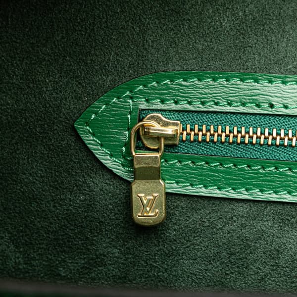 Pre-owned Louis Vuitton Epi Saint Jacques GM Long Strap Green