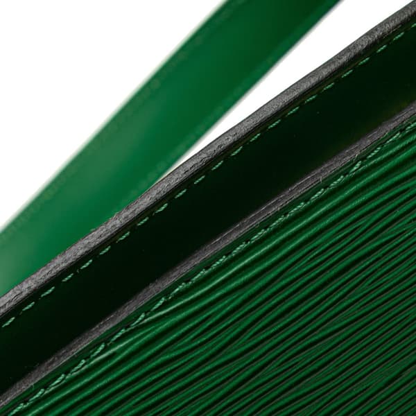 Pre-owned Louis Vuitton Epi Saint Jacques GM Long Strap Green