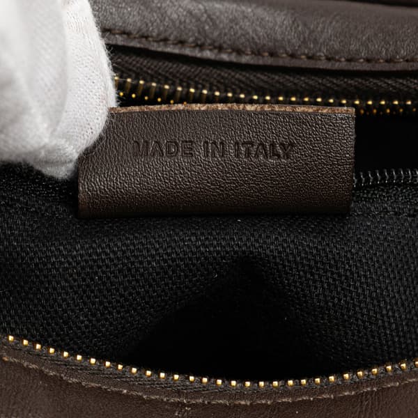 Pre-owned Burberry Leather Hobo Brown