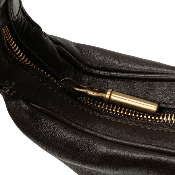 Pre-owned Burberry Leather Hobo Brown