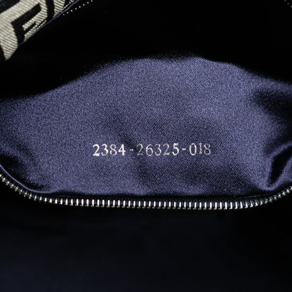 Pre-owned Fendi Zucchino Canvas Mamma Forever Gray