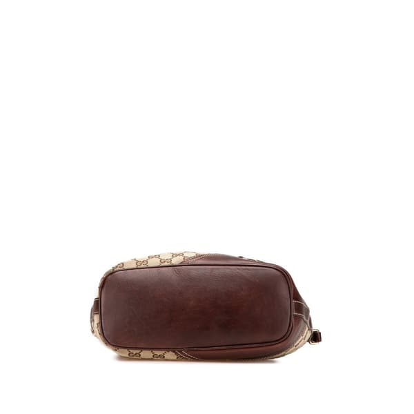 Pre-owned Gucci GG Canvas New Britt Shoulder Bag Brown