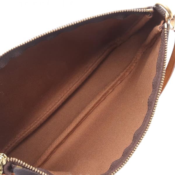 Pre-owned Louis Vuitton Monogram Pochette Accessoires Brown