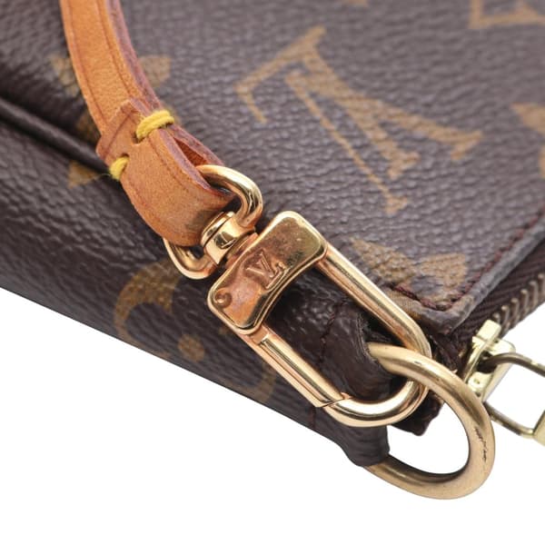 Pre-owned Louis Vuitton Monogram Pochette Accessoires Brown