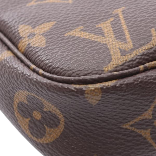 Pre-owned Louis Vuitton Monogram Pochette Accessoires Brown