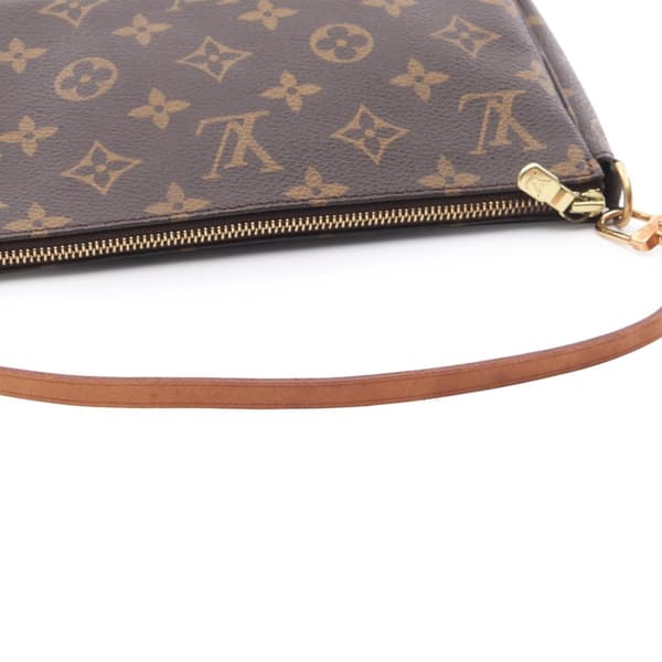 Pre-owned Louis Vuitton Monogram Pochette Accessoires Brown