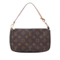 Miniatyrbilde 1 av 10: Pre-owned Louis Vuitton Monogram Pochette Accessoires Brown