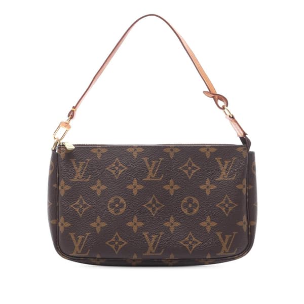 Pre-owned Louis Vuitton Monogram Pochette Accessoires Brown