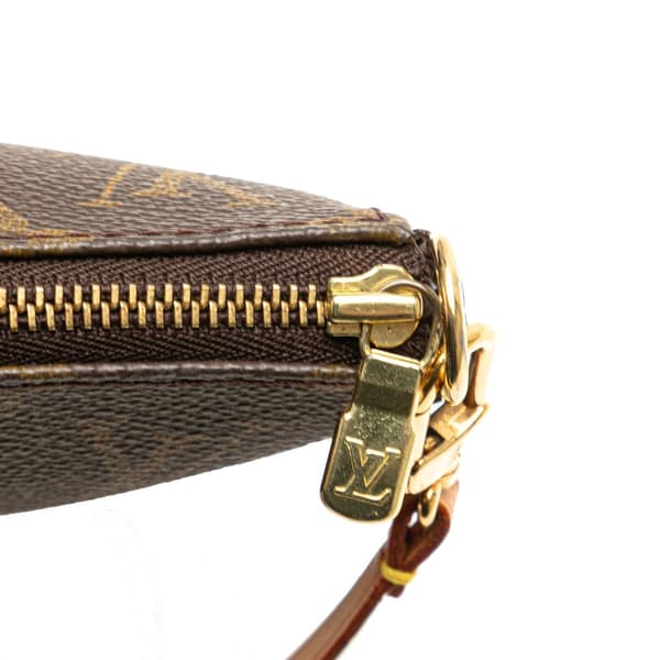 Pre-owned Louis Vuitton Monogram Pochette Accessoires Brown