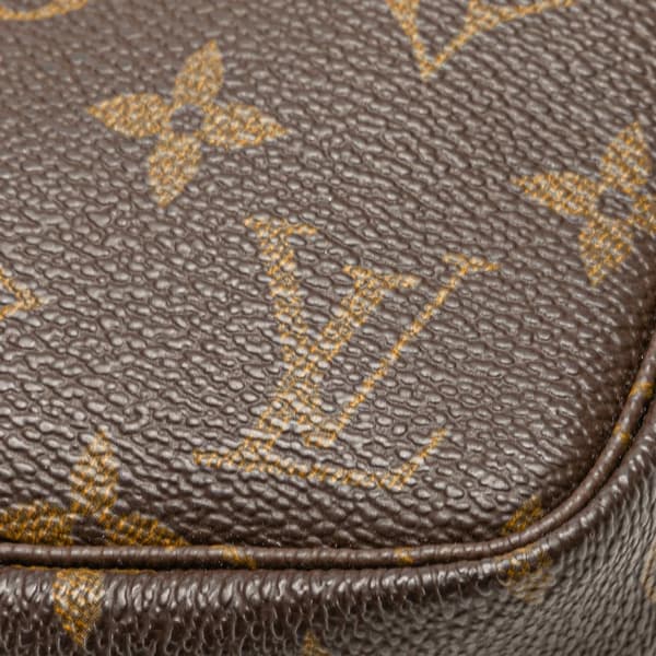 Pre-owned Louis Vuitton Monogram Pochette Accessoires Brown