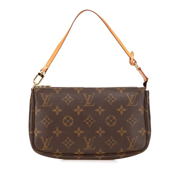 Pre-owned Louis Vuitton Monogram Pochette Accessoires Brown