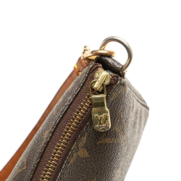 Pre-owned Louis Vuitton Monogram Pochette Accessoires Brown