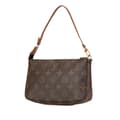 Miniatyrbilde 2 av 10: Pre-owned Louis Vuitton Monogram Pochette Accessoires Brown