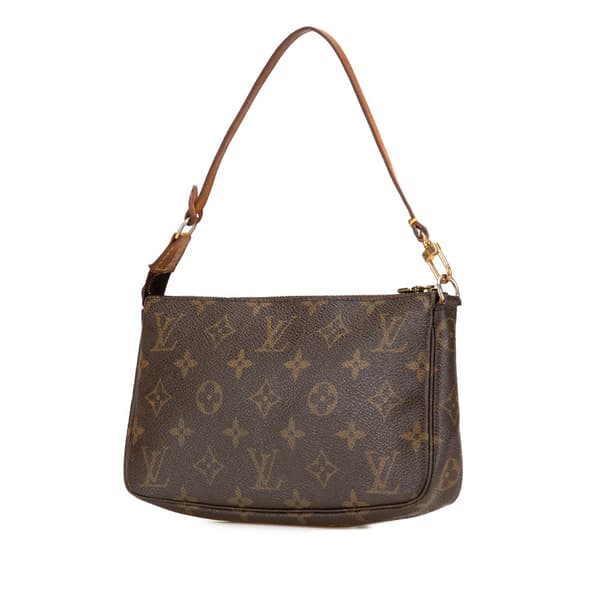 Pre-owned Louis Vuitton Monogram Pochette Accessoires Brown