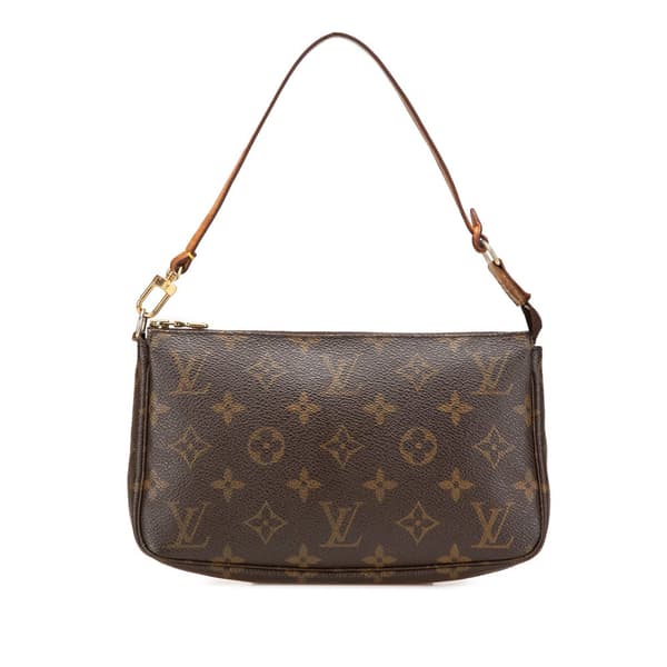Pre-owned Louis Vuitton Monogram Pochette Accessoires Brown
