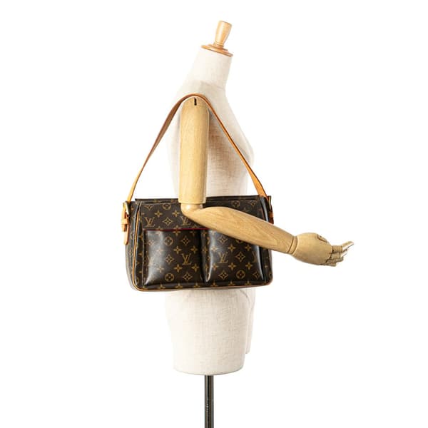 Pre-owned Louis Vuitton Monogram Viva Cite GM Brown
