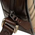 Miniatyrbilde 6 av 10: Pre-owned Burberry Haymarket Check Canvas Shoulder Bag Brown