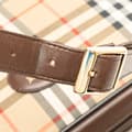 Miniatyrbilde 9 av 10: Pre-owned Burberry Haymarket Check Canvas Shoulder Bag Brown