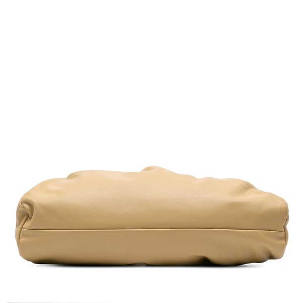 Pre-owned Bottega Veneta Lambskin The Shoulder Pouch Brown