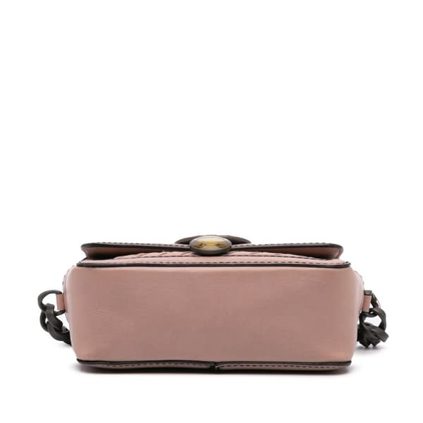 Pre-owned Bottega Veneta Nappa Intrecciato Mirror Lens Shoulder Bag Pink