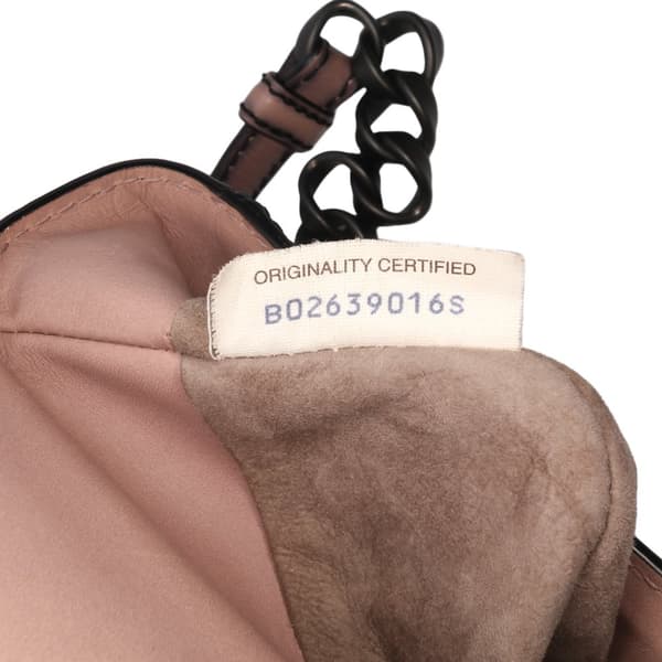 Pre-owned Bottega Veneta Nappa Intrecciato Mirror Lens Shoulder Bag Pink