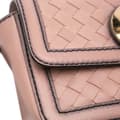 Miniatyrbild 9 av 10: Pre-owned Bottega Veneta Nappa Intrecciato Mirror Lens Shoulder Bag Pink