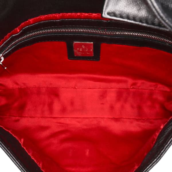 Pre-owned Fendi Leather Baguette Black