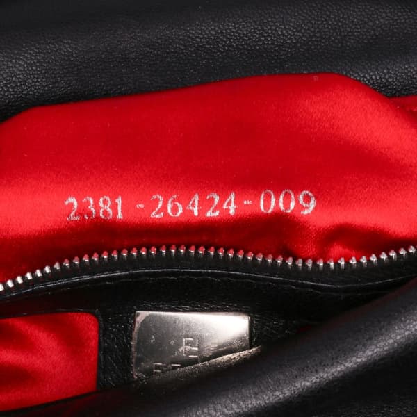 Pre-owned Fendi Leather Baguette Black