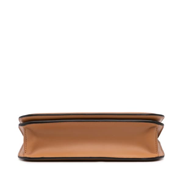 Pre-owned Fendi Calfskin Vitello King Nubuck Pequin Karligraphy Pocket Shoulder Bag Brown