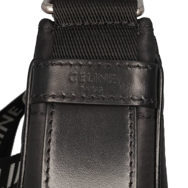 Pre-owned Celine Nylon Ava Shoulder Bag Black