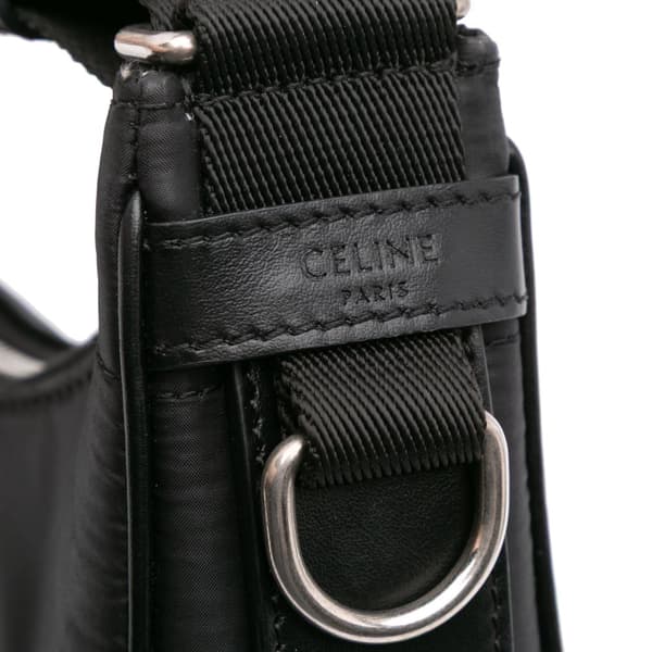 Pre-owned Celine Nylon Ava Shoulder Bag Black