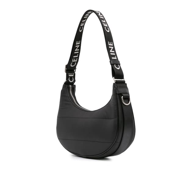 Pre-owned Celine Nylon Ava Shoulder Bag Black