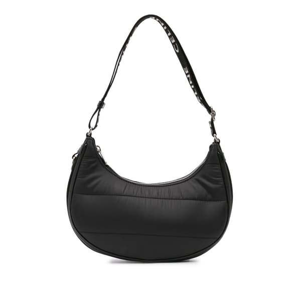 Pre-owned Celine Nylon Ava Shoulder Bag Black