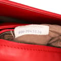 Miniatyrbillede 6 af 9: Pre-owned Bottega Veneta Small Nappa Intrecciato Olimpia Shoulder Bag Red