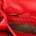 Miniatyrbillede 7 af 9: Pre-owned Bottega Veneta Small Nappa Intrecciato Olimpia Shoulder Bag Red