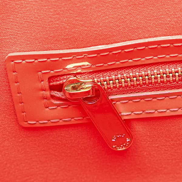 Pre-owned Louis Vuitton Monogram Vernis Avalon GM Red