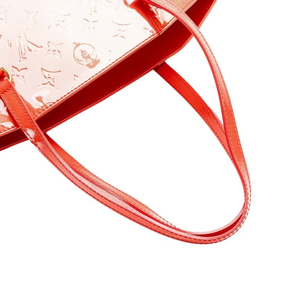 Pre-owned Louis Vuitton Monogram Vernis Avalon GM Red