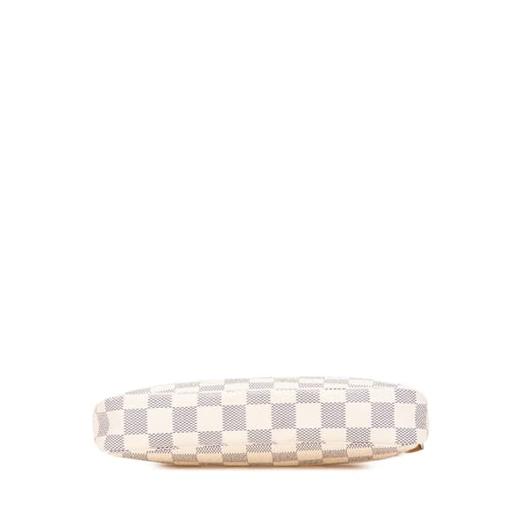 Pre-owned Louis Vuitton Damier Azur Pochette Accessoires White