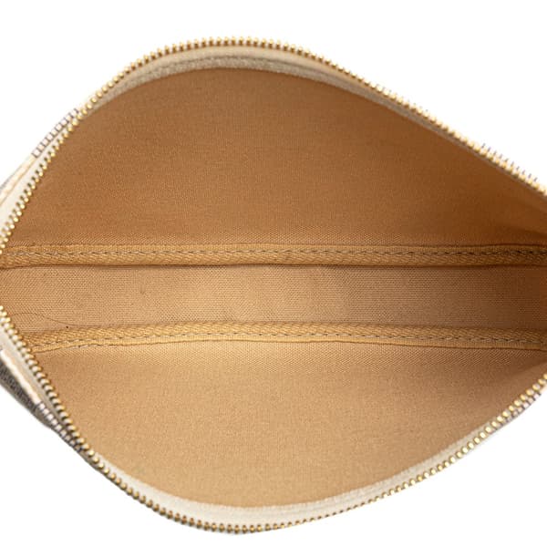 Pre-owned Louis Vuitton Damier Azur Pochette Accessoires White