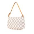 Miniatyrbild 2 av 10: Pre-owned Louis Vuitton Damier Azur Pochette Accessoires White