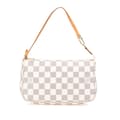 Miniatyrbild 1 av 10: Pre-owned Louis Vuitton Damier Azur Pochette Accessoires White