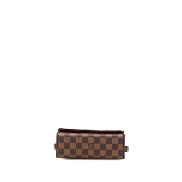 Pre-owned Louis Vuitton Damier Ebene Mini Tribeca Brown