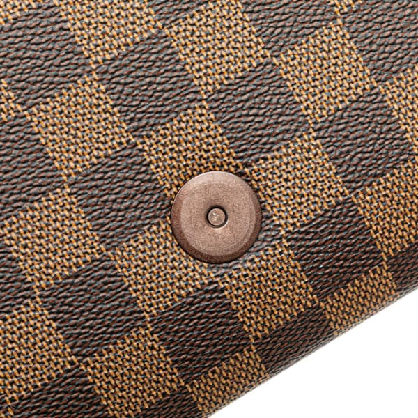 Pre-owned Louis Vuitton Damier Ebene Mini Tribeca Brown