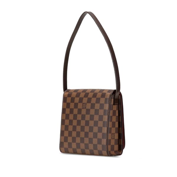 Pre-owned Louis Vuitton Damier Ebene Mini Tribeca Brown