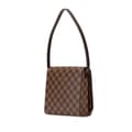 Miniatyrbild 2 av 8: Pre-owned Louis Vuitton Damier Ebene Mini Tribeca Brown