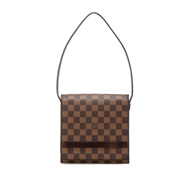 Pre-owned Louis Vuitton Damier Ebene Mini Tribeca Brown